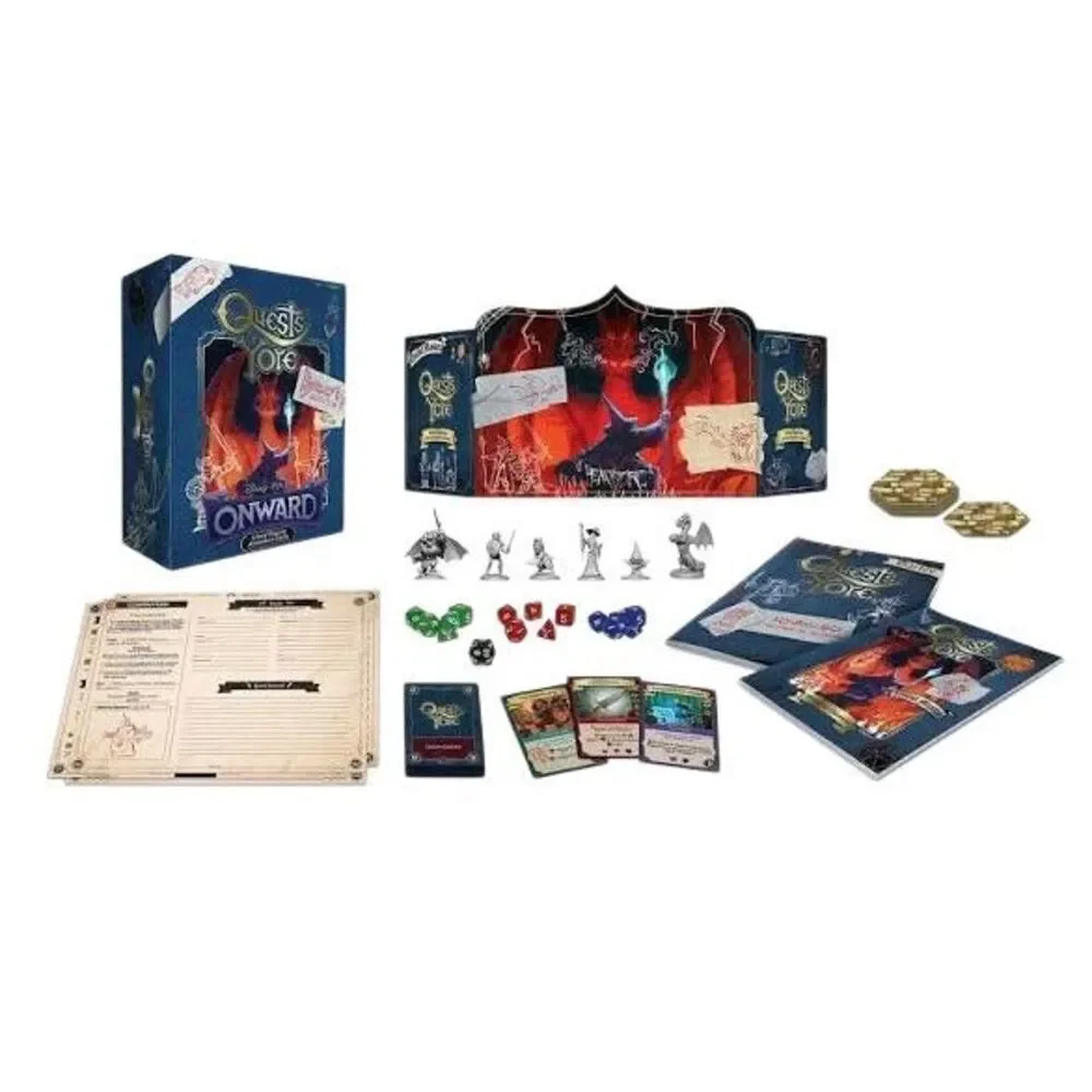 Brand New Disney Pixar Onward Quest of Yore Role Playing Board Game Barley’s